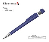 Ручка с флеш-картой «Turnus Softtouch», темно-синяя