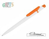 Ручка пластиковая «World», оранжевая