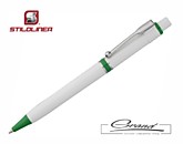 Ручка шариковая «Raja», белая с зеленым