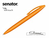 Ручка шариковая «Bridge Soft Touch» в СПб, оранжевая