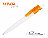 Ручка шариковая «Maxx White Bis», белая с оранжевым