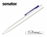 Ручка «Headliner Polished Basic» в СПб, белая с фиолетовым