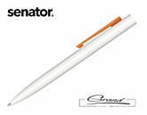 Ручка «Headliner Polished Basic», белая с оранжевым