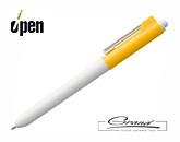 Ручка шариковая  «Hint Special», белая с желтым