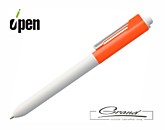 Ручка шариковая «Hint Special», белая с оранжевым