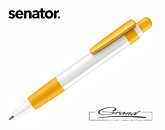 Ручка шариковая «Big Pen Polished», белая с желтым