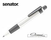 Ручка шариковая «Big Pen Polished», белая с серым