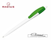 Ручка «Vista White», белая с зеленым