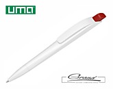 Ручка шариковая пластиковая «Stream», белая с красным