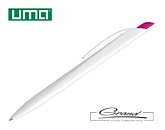 Ручка шариковая пластиковая «Stream», белая с розовым