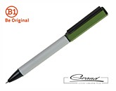 Ручка шариковая «Bro», серая с зеленым