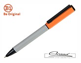 Шариковая ручка «Bro» в СПб, серая с оранжевым