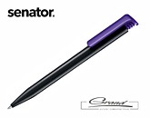 Ручка шариковая «Super Hit Recycled», черная с фиолетовым