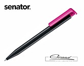 Ручка шариковая «Super Hit Recycled», черная с розовым