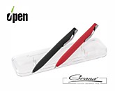 Набор «Pin Soft Touch»: ручка и карандаш, черный с красным