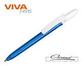 Ручка пластиковая шариковая «Fill Color Bis», синяя с белым