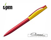 Ручка шариковая «Pin Fashion», красная с желтым