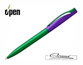 Ручка шариковая «Pin Fashion», зеленая с фиолетовым