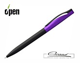 Ручка шариковая «Pin Fashion», черная с фиолетовым