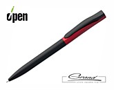 Ручка шариковая «Pin Fashion», черная с красным