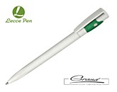 Ручка «Kiki Ecoline Safe Touch», белая с зеленым 