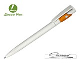 Ручка «Kiki Ecoline Safe Touch» белая с оранжевым 