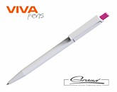 Ручка шариковая «Xelo White», белая с розовым