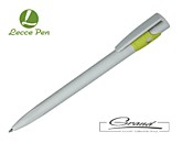 Ручка шариковая «Kiki Ecoline», серая со светло-зеленым