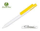 Ручка шариковая «Zen White» в СПб, белая с желтым