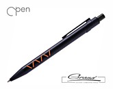 Ручка шариковая «Will», черная с оранжевым