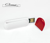 USB flash-карта «Alma», белая с красным