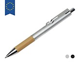 Эко-ручка шариковая «Sleek» из металла и бамбука