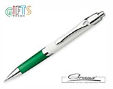 Ручка шариковая «Cover», белая с зеленым