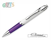Ручка шариковая «Cover», белая с фиолетовым