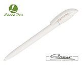Ручка шариковая из биопластика «Golf Green», белая
