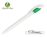 Ручка шариковая «Golf Green», белая с зеленым