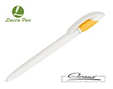 Ручка шариковая «Golf Green», белая с желтым