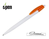 Ручка шариковая «Champion», белая с оранжевым