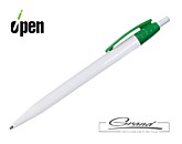 Ручка шариковая «Champion», белая с зеленым