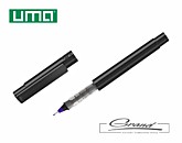 Эко-ручка rPET «Black Recycled Pet Pen Pro FL» черный/фиолетовый