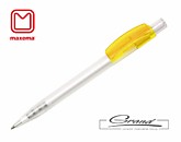 Ручка шариковая «Pixel Frost Neutral», белый/желтый