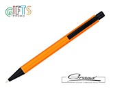 Ручка металлическая шариковая «Deli», оранжевая