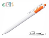Ручка «Wind», белая с оранжевым