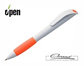 Ручка шариковая «Grip», белая с оранжевым