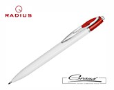 Промо-ручка шариковая «Rubino», белая с красным