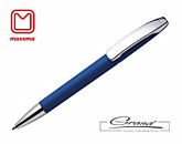 Ручка шариковая «View», покрытие soft touch, синяя