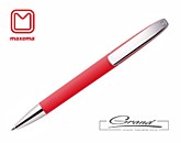Ручка шариковая «View», покрытие soft touch, красная