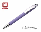 Ручка шариковая «View», покрытие soft touch, фиолетовая