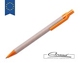 Эко-ручка из картона шариковая «Vatum», оранжевая