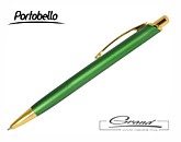 Шариковая ручка «Cardin», зеленая/золото